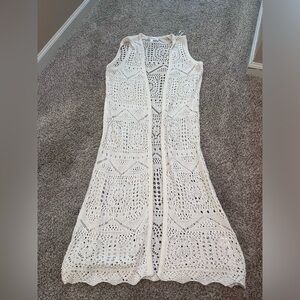 Beautiful white vest duster